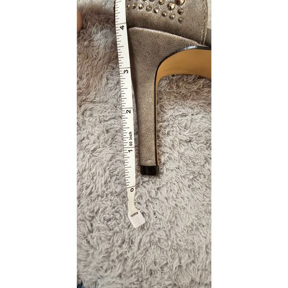 Adrienne Vitadini Clear Vinyl Rhinestone Heels Wedding Cocktail Party‎ Sz 11 M - Picture 7 of 8